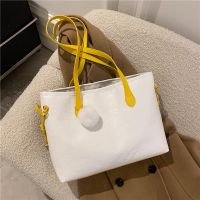 [COD] Large-capacity fashion casual large bag women 2021 new trendy winter tote texture one-shoulder armpit