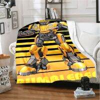 【CW】◊☏  Cartoon mecha warrior - fashion flannel blanket living room bedroom insulation bed