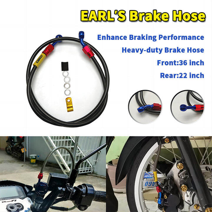 EARL’S Brake Hose Braided 36"&22" 60cm 100cm 45/90 Degree