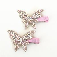 ❉ 2pcs/Lot Girls Butterfly Twinkling Hairpins Shiny Rhinestone Clips For Lovely Children Band Hair Accessories