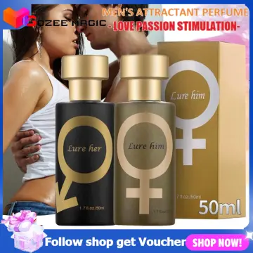 Aphrodisiac Golden Lure Her Pheromone Perfume Spray for Men to Attract  Women USA