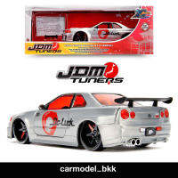 โมเดลรถเหล็ก Nissan Skyline GTR R34 20th Anniversary Series ปี 2002 แบรนด์ Jada ขนาด 1:24 JDM Tuners โมเดลรถนิสสัน จีทีอาร์ อาร์34 Racing รถแต่ง #Diecast Toys ของขวัญ Gifts.. #CarModelBKK