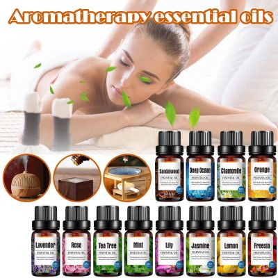 【cw】 10ml Pure Natural Plant Essential Oil Body Massage oil Care Essential Oil Rose Aromatherapy Essential Lavender Skin Beauty B2O4 ！