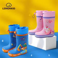 Lemonkid Children‘s Rain Boots Kids Waterproof Rain Shoes Anti-Slip Reflective Rubber Rain Boots Size 26-35 LK2211018