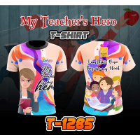 2023 Summer My teacher is my hero 3D printed short sleeved T-shirt (2) fashion versatile t-shirt