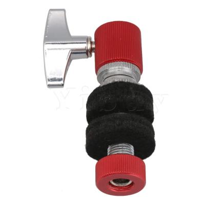 【Worth-Buy】 Yibuy Hi-Hat Cymbal Clutch Holder With Red Cap For Drum Musical Parts