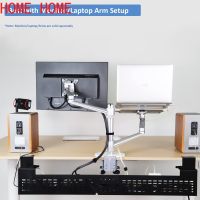 ตัวยึด C ขนาดใหญ่ No Drill Computer Cord Raceway And Modesty Panel, Black, Adjustable Up To 45-Inch For Large Desk Under Desk Cable Management Tray Wire Cord Organizer Removable