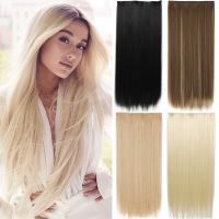 Synthetic No Clip Invisible Wire Hair Extensions Straight Blonde Piece False Hairpiece Extension