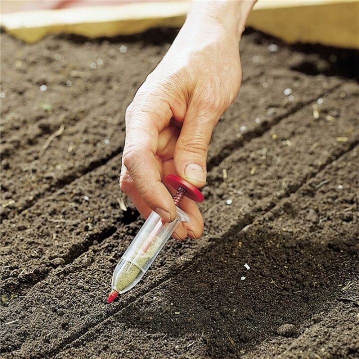 jh-syringe-seeder-sowing-dispenser-garden-sower-manual-seeding-tools-pot-bed-gardening