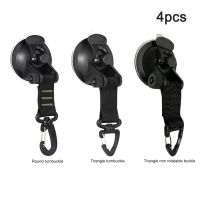 4pcs Outdoor Suction Cup Anchor Securing Hook Tie Down Camping Tarp As Car Side Awning Pool Tarps Tents Securing Hook Universal