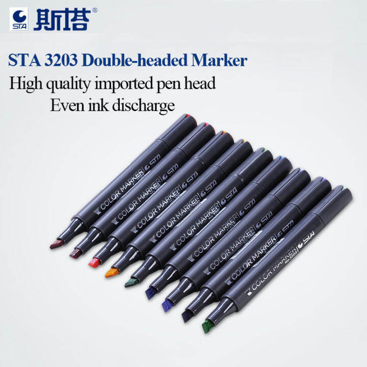 sta-3203-markers-manga-drawing-markers-pen-alcohol-based-sketch-oily-dual-tips-brush-pen-art-design-supplies-201-colors-optional