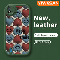 YIWESAN เคสสำหรับ Realme C20 C15 C11 C20A 2020 C11 2021 Narzo 50i การ์ตูนน่ารัก3D น่ารักลูกอมดีไซน์ใหม่กันกระแทกเคสใส่โทรศัพท์หนังแฟชั่นฝาหลังซิลิโคนนิ่มฝาครอบเลนส์แบบเต็มเคสป้องกันกล้อง