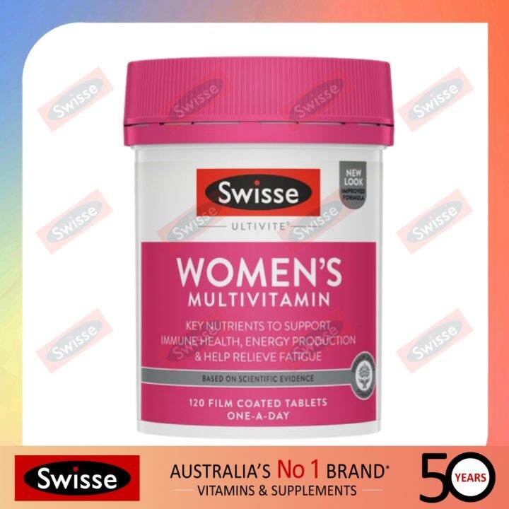 ♢Swisse Women's Ultivite Multivitamin (120 Tablets) one-a-day☆ | Lazada