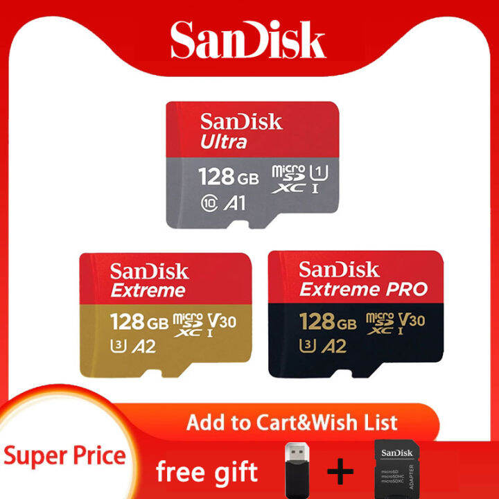 Sandisk micro sd card class 10 tf card 8gb 16gb 32gb 64gb 128gb 256gb ...