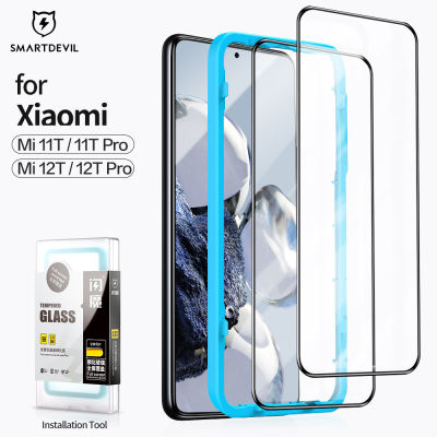 SmartDevil ฟิล์มกระจก เต็มจอ Tempered Glass Film for Xiaomi 13T Pro Mi 13T Xiaomi Mi 12T Pro Mi 11T Pro Poco X4 GT Poco F3 POCO F5  POCO F5 Pro Poco F4 Mi 12T Mi 11T Xiaomi 13 Pro Redmi Note 12T Pro K60 Ultra K50 Ultra K40 Screen Protector 9D Full Cover