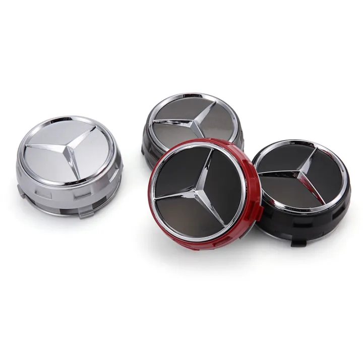 Auto parts 75mm Carbon fiber For Mercedes Benz Hub Cover 75MM For