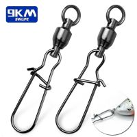 Fishing Snap Swivels Duo Lock Ball Bearing Swivel Snap Stainless Steel Fishing Accessories Fast Snap Clip Fishing Lure Connector