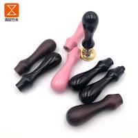 Ins wind fire lacquer handle retro wooden European style fire lacquer seal handle macaron wood handle