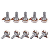 LazaraSport 10Pcs A50K B50K กล่องเสียง Potentiometer สำหรับกีตาร์ไฟฟ้าอะไหล่