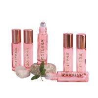 Perfume Spray Bottle for Essential Oil Doterra 10ml Pink Thick Glass Roller Bottle Dropper Bottle Travel Sub-bottling Portable