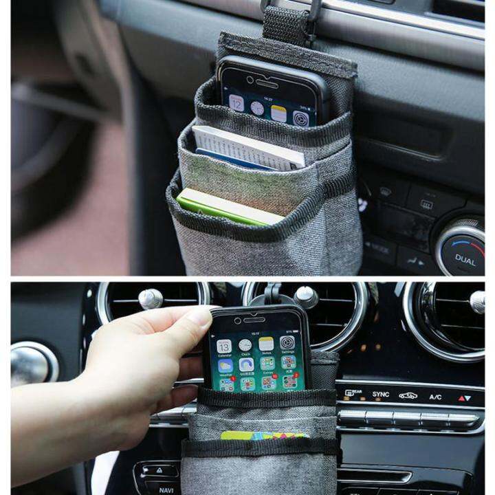 1x Car Air Vent Pocket Storage Bag Organizer Interior Exhaust Port