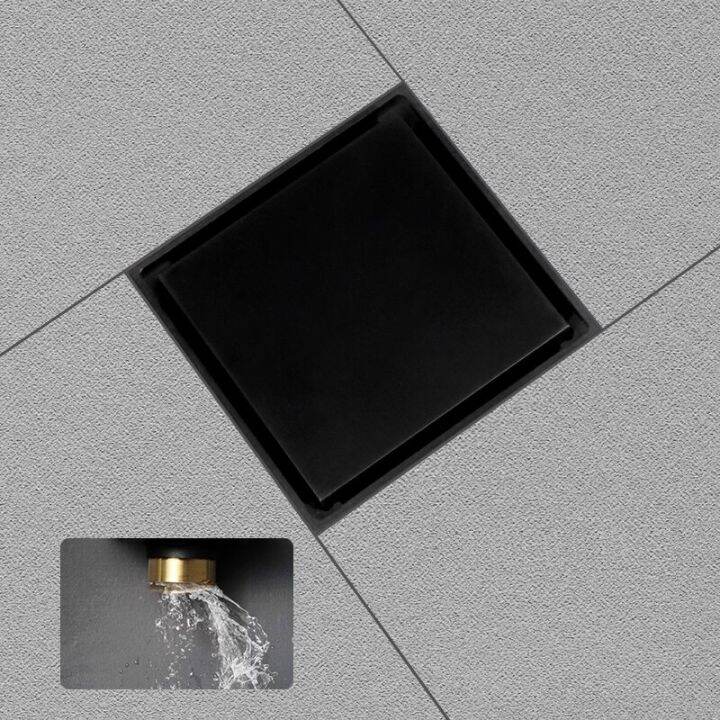 brass-shower-drain-bathroom-floor-drain-tile-insert-washroom-invisible-drain-cover-square-waste-floor-drain-10x10-cm-rose-gold-by-hs2023