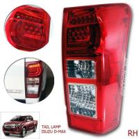 เสื้อไฟท้าย(พร้อมชุดหลอด LED) ลายเกือกม้า สำหรับรถ ISUZU DMAX 4WD 2WD ปี 2012-2017 1 ดวง (ข้างขวา)