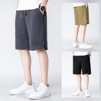 Ice Shorts สำหรับผู้ชายฤดูร้อนเทรนด์ใหม่ Loose Straight Casual Capris กางเกงขายาวขนาดบวกสำหรับผู้ชาย CMHX