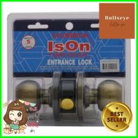 ลูกบิดทั่วไป ISON 8013 AB หัวกลม สีทองเหลืองรมดำISON 8013 AB ANTIQUE BRASS ENTRANCE KNOB **ทักแชทได้ค่ะ ยินดีบริการ**