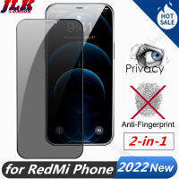 [Jlk] Matte Privacy Tempered Glass Screen Protector Film for Redmi Note 12/11/10/9/8/7/6 Pro Plus 10Prime 10Lite 2022 11E 11S 11T 10A 10C 10S 9T K50i K50 K40S K40 5G/4G Anti-Peeping/Spy/Fingerprint Screen Cover