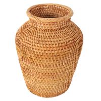 Rattan Woven Vase Art Vase Fashion Tabletop Decoration Plants Flower Pot Faddish Home Gardening Supplies Flower