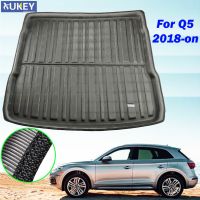 Tailored Boot Cargo Liner ถาดสำหรับ Audi Q5 SQ5 FY MK2 2018 2019 Trunk พรมปูพื้น Liner พรมกันน้ำ Anti-Slip