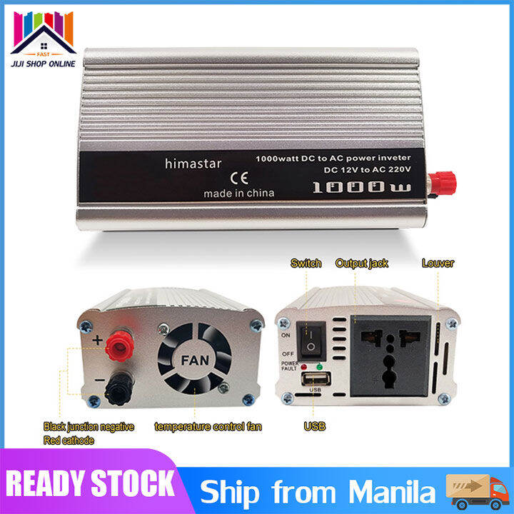 🔝 Original 【24 hours delivery】500W/1000W Car Auto Inverter Power Supply