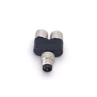 ：”{》： M8 Y-Branch 3-Way Sensor Connector Male To Female Pipe Conversion Plug 3Pin 4Pin Waterproof Connectors