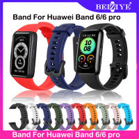 For Huawei band 6 pro Smart Watch สายนาฬิกา For Huawei Band 6 สาย อุปกรณ์เสริมสมาร์ทวอ Sports สายซิลิโคน For Huawei Band 6 pro Replacement strap