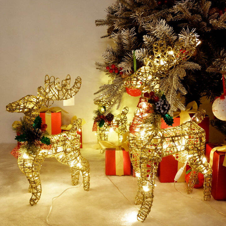 christmas-iron-reindeer-elk-led-light-with-pine-cones-decoration-golden-silver-deer-lamp-shopping-mall-ornaments-home-decor