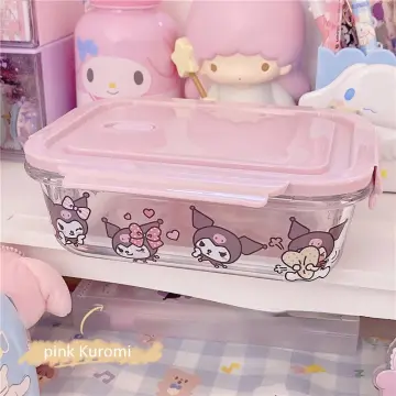 Kawaii Cinnamoroll My Melody Kuromi Large Capacity Lunch Box for Students  Anime Sanrioed Double Layer Lunch