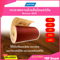 Norton กระดาษทรายม้วนอินโดนอร์ตัน ขนาด 12"X45เมตร