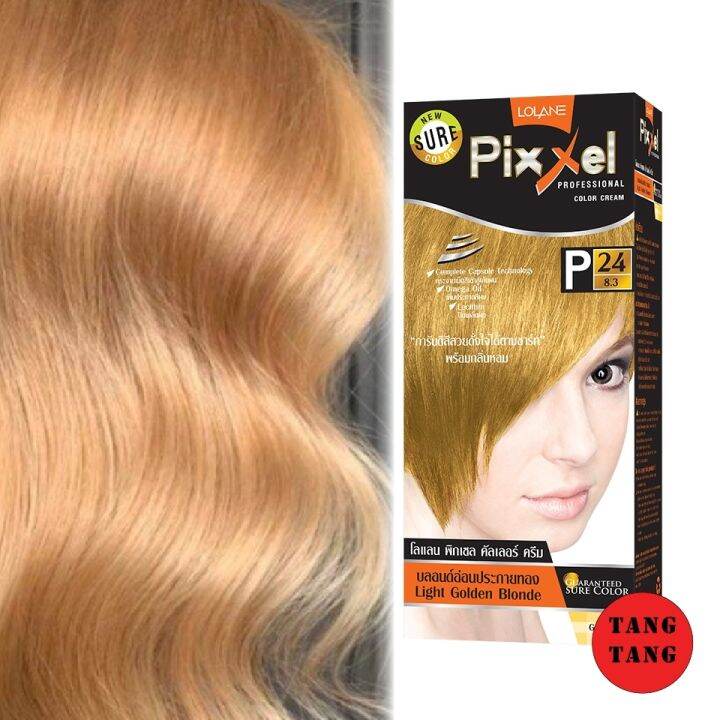 lolane-pixxel-color-cream-โลแลน-พิกเซลคัลเลอร์-p24-สีบลอนด์อ่อนประกายทอง