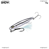 minglieyue2 Hot 15g/20g/30g/40g Metal JIG Fishing Lure น้ำหนัก Trolling Hard Bait Bass Fishing เหยื่อตกปลาตกปลา whopper น้ำเค็ม pesca