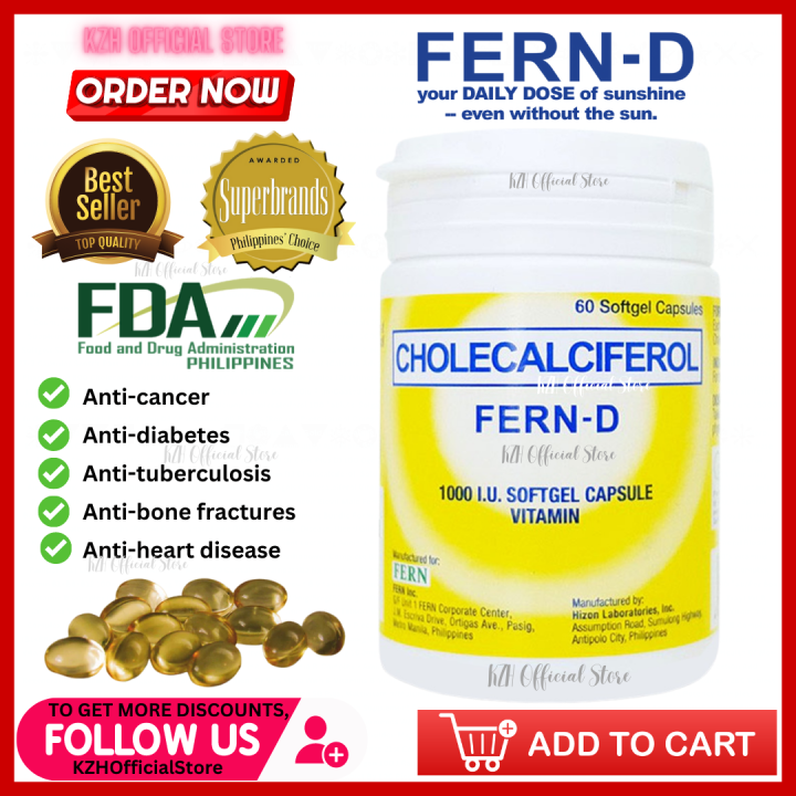 💊💊 Fern-d By Ifern Cholecalciferol Vitamin D3 💊💊 Fern D Vitamins Trio 