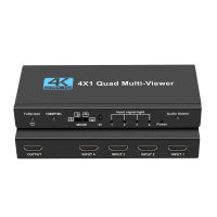 สวิตช์ Multiviewer ที่รองรับ HDMI 4X1 Quad Seamless Switcher 4 In 1 Out รองรับ4K 30Hz สำหรับ PS4กล้องคอมพิวเตอร์ไปยังจอภาพทีวี