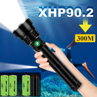 XHP90. มืออาชีพ2พลังงานสูงดำน้ำไฟฉาย LED Xhp90ใต้น้ำโคมไฟ Xhp70. 2ดำน้ำไฟฉายสีขาวสีเหลืองแสงไฟแฟลช