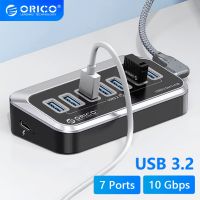 ยูเอสบีโอริโก3.2ฮับ Type C Splitter 10Gbps สวิตช์แท่นวางมือถือหลาย USB3ปลั้กพอร์ตซ็อกเก็ต3.0สำหรับพื้นผิวแล็ปท็อปแมคบุ๊คพีซี