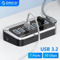 ORICO USB A 3.2 Hub Type C Splitter 10Gbps Switch Docking Station Multi USB3 Ports Plug 3.0 Socket for Surface Macbook Laptop PC USB Hubs