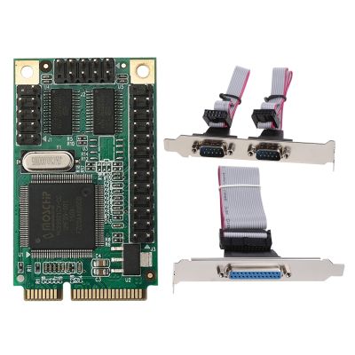 PCI-E Parallel Serial Combo Card 1 Parallel, 2 Serial RS232 PCI สำหรับการ์ดอะแดปเตอร์ Express PCIe 6กิกะไบต์/วินาที Fast Stable Expansio