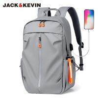 [กระเป๋าแฟชั่นร้อน688] JackKevin-Mochila Para Hombre Ordenador Portil Con Bolsa Para Carga สิ่งทอ Oxford USB Mochilas Escolares Bolsa De Viaje Deportiva