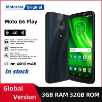 Motorola Moto G6 Play สมาร์ทโฟน Octa-core 5.7 นิ้ว 3GB RAM 32GB ROM 720 x 1440 พิกเซล กล้องหลัง 13MP วิทยุ FM 4000mAh ซิมเดียว ลายนิ้วมือ โทรศัพท์มือถือ Android