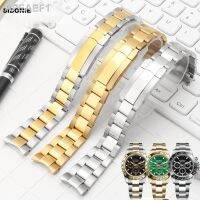 พบ♚สายรัดเหล็ก316L สำหรับ Rolex สายนาฬิกาข้อมือแท่งสแตนเลสสตีลสีเขียวเดย์โทนาผีน้ำสีฟ้านาฬิกาข้อมือสำหรับผู้ชายพวงกุญแจ20Mm 21Mm