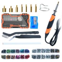 Hot Fix Rhinestone Applicator Tool Hot Fixed Applicator Rhinestones Kit Bedazzler Kit Plastic with Rhinestones